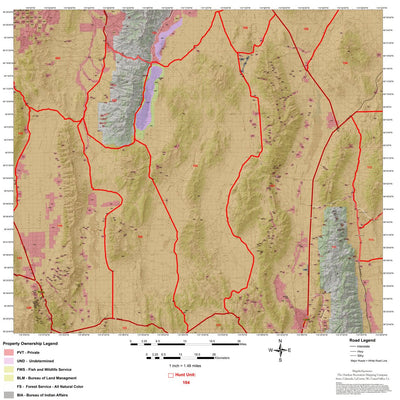 Map the Xperience Nevada Hunt Unit 104 - Hunt Nevada digital map