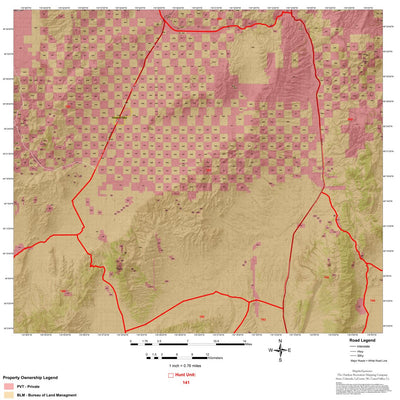 Map the Xperience Nevada Hunt Unit 141 - Hunt Nevada digital map