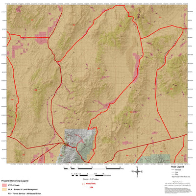 Map the Xperience Nevada Hunt Unit 154 - Hunt Nevada digital map