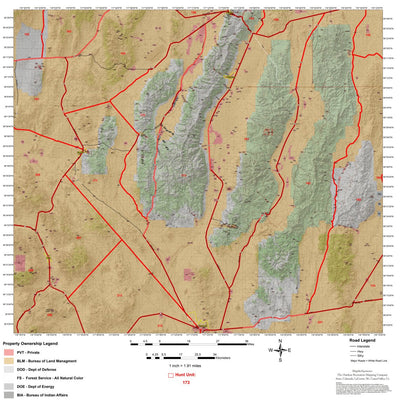 Map the Xperience Nevada Hunt Unit 173 - Hunt Nevada digital map