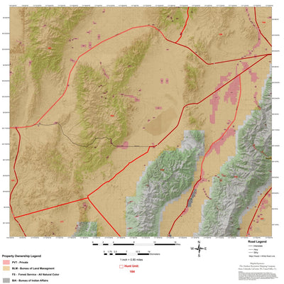 Map the Xperience Nevada Hunt Unit 184 - Hunt Nevada digital map