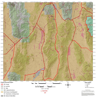 Map the Xperience Nevada Hunt Unit 221 - Hunt Nevada digital map