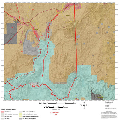 Map the Xperience Nevada Hunt Unit 272 - Hunt Nevada digital map