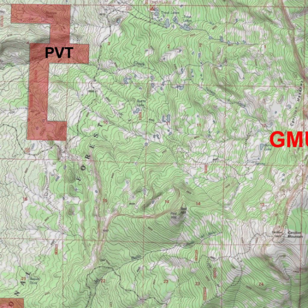 New Mexico Gmu 52 Hunt New Mexico Map By Map The Xperience Avenza Maps 4170