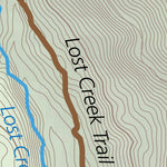 Map the Xperience North Fork White River - Lost Creek - Fish Colorado digital map