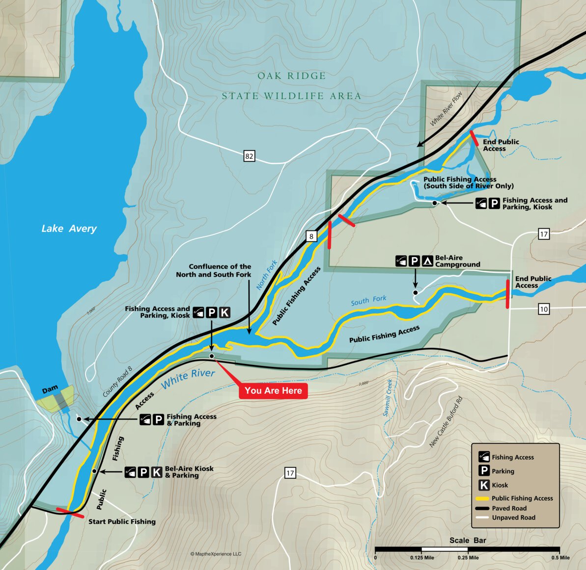 Oak Ridge SWA White River - Fish Colorado Map by Map the Xperience ...