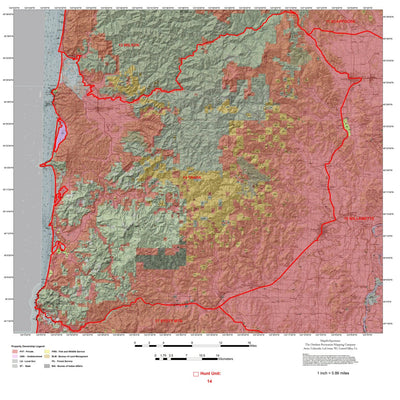 Map the Xperience Oregon Wildlife Management Area 14 - Hunt Oregon digital map