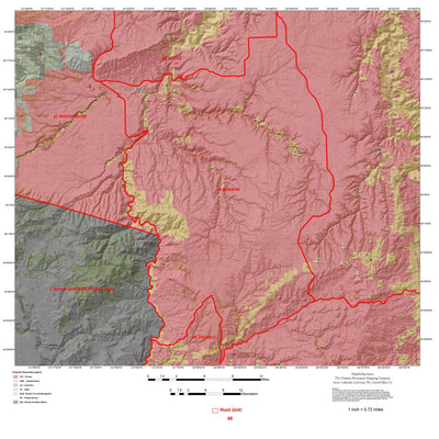 Map the Xperience Oregon Wildlife Management Area 40 - Hunt Oregon digital map