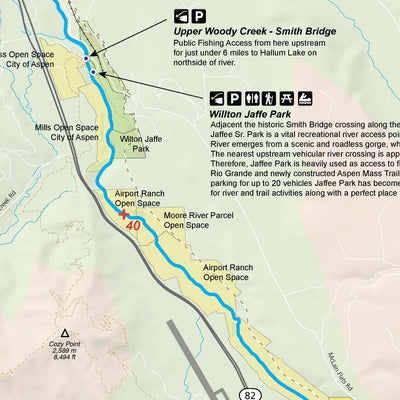 Map the Xperience Roaring Fork and Frying Pan Rivers - Fish Colorado digital map