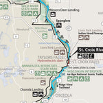 Map the Xperience Saint Croix River Park - Canoe Wisconsin - Canoe Minnesota digital map