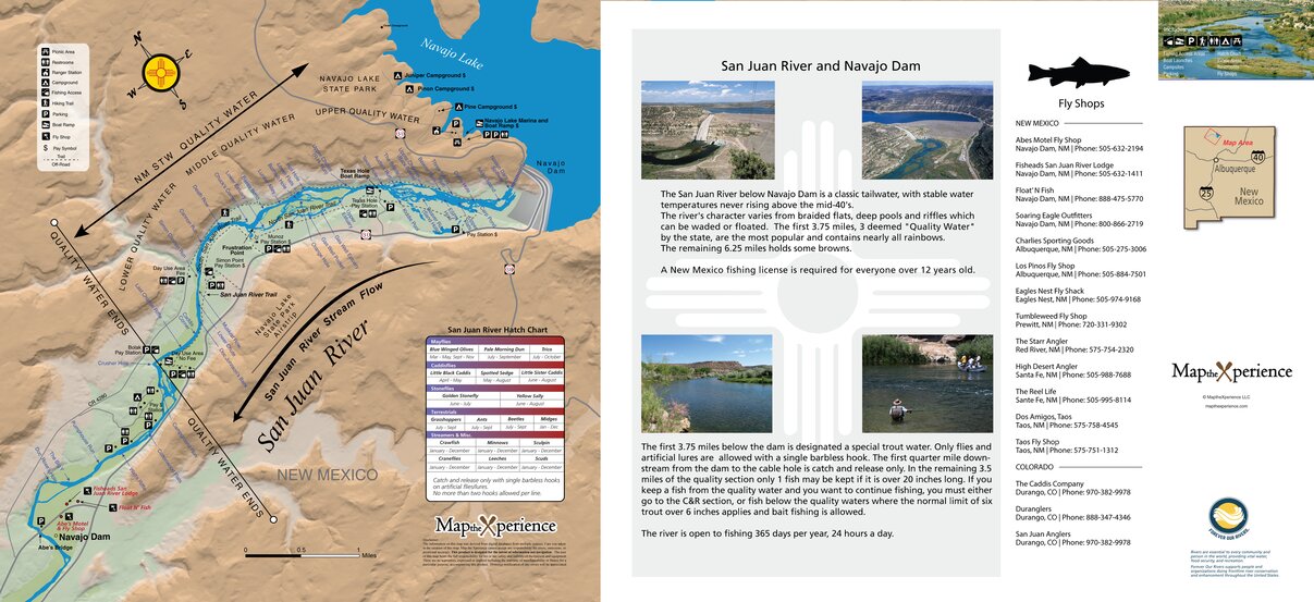 San Juan River Fish New Mexico Map by Map the Xperience Avenza