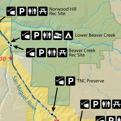 Map the Xperience San Miguel River - Fish Colorado digital map