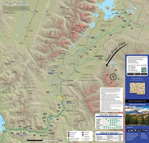 Map the Xperience Snake River Fishing Map - Wyoming bundle exclusive