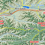 Map the Xperience The Driftless Region - Canoe Wisconsin - Canoe Minnesota digital map