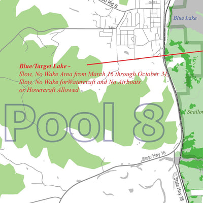 Map the Xperience Upper Mississippi River Pools 7 and 8 - Canoe Wisconsin - Canoe Minnesota digital map