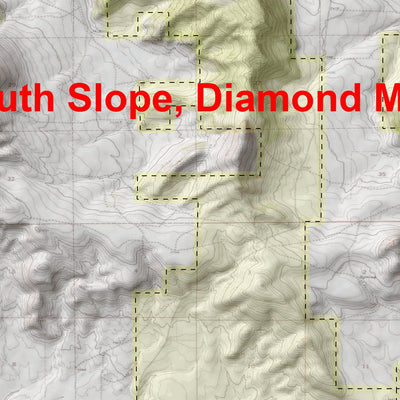 Map the Xperience Utah DWR South Slope-Diamond Mountain - Hunt Utah digital map