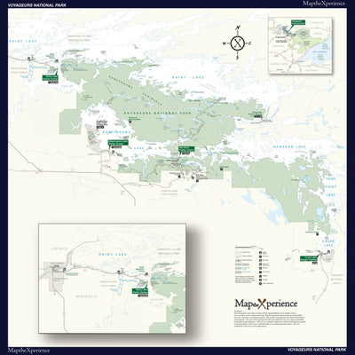 Map the Xperience Voyageurs National Park - NPS Map - Canoe Minnesota digital map