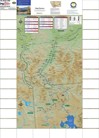 Map the Xperience Yellowstone River & Upper Gallatin River - Fish Montana digital map