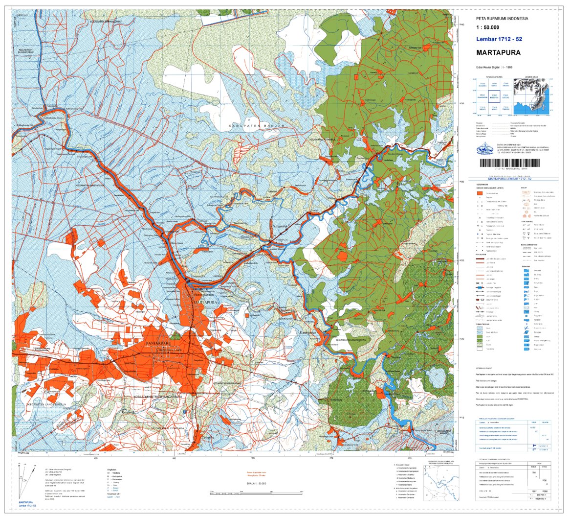 Martapura _1712-52 Map by Mapala Fakultas Teknik UNLAM | Avenza Maps