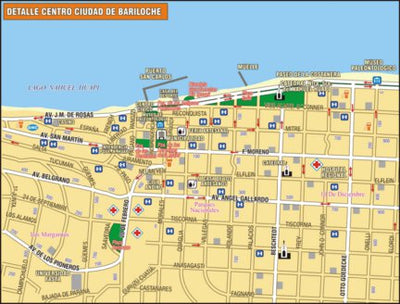 MAPAS ARGENGUIDE De Latinbaires Editores srl Mapa de la Cuidad de San Carlos de Bariloche bundle