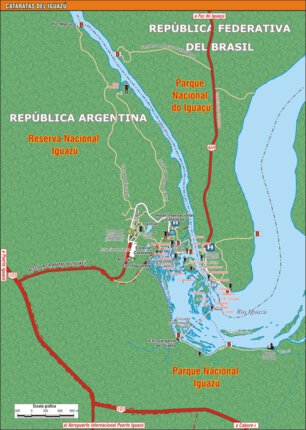 MAPAS ARGENGUIDE De Latinbaires Editores srl Mapa de las Tres Fronteras bundle