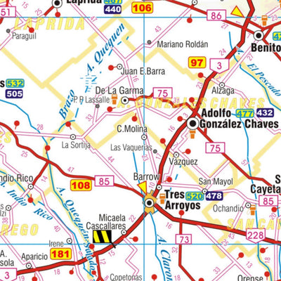 MAPAS ARGENGUIDE De Latinbaires Editores srl Mapa de Rutas de la Provincia de Buenos Aires bundle