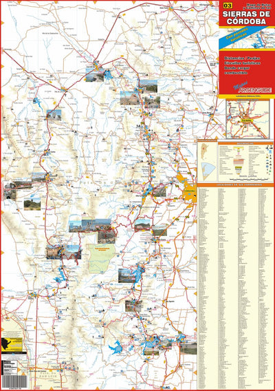 Mapa de Rutas de las Sierras de Córdoba Preview 1