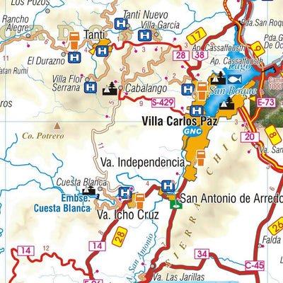 Mapa de Rutas de las Sierras de Córdoba Preview 2