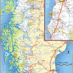 MAPAS ARGENGUIDE De Latinbaires Editores srl Mapa de Rutas y Caminos de Chile - Zona Sur digital map