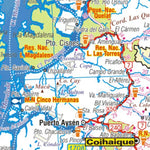 MAPAS ARGENGUIDE De Latinbaires Editores srl Mapa de Rutas y Caminos de Chile - Zona Sur digital map
