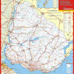 MAPAS ARGENGUIDE De Latinbaires Editores srl Mapa de Rutas y Caminos de Uruguay digital map