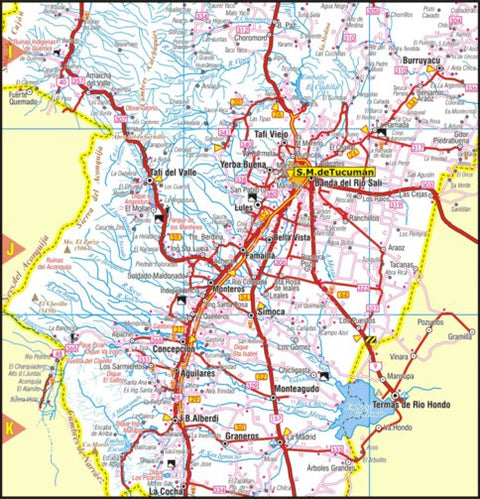 MAPAS ARGENGUIDE De Latinbaires Editores srl N.O.A. - Detalle de Tucumán digital map