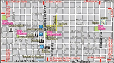 MAPAS ARGENGUIDE De Latinbaires Editores srl N.O.A. - Tucumán Centro digital map