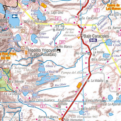 MAPAS ARGENGUIDE De Latinbaires Editores srl Provincia de Santa Cruz y Tierra del Fuego digital map