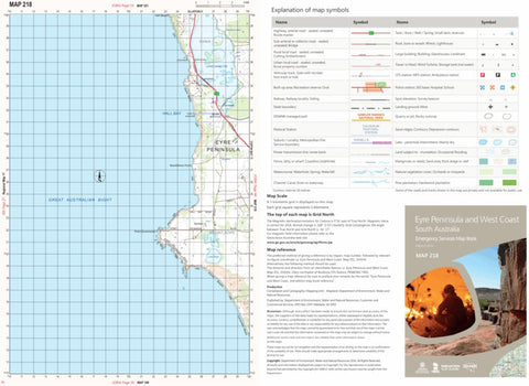 Mapland - Department for Environment and Water Eyre Peninsula and West Coast Map 218 digital map