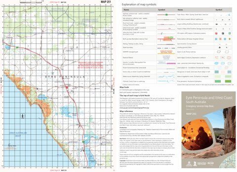 Mapland - Department for Environment and Water Eyre Peninsula and West Coast Map 251 digital map