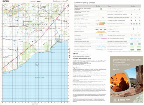 Mapland - Department for Environment and Water Eyre Peninsula and West Coast Map 258 digital map