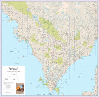 Mapland - Department for Environment and Water Eyre Peninsula Regional Map digital map