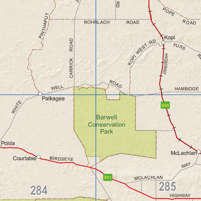 Mapland - Department for Environment and Water Eyre Peninsula Regional Map digital map