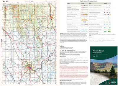 Flinders Ranges Outline Flinders Ranges Map 331 by Mapland - Department for Environment and ...