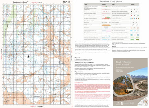 Mapland - Department for Environment and Water Flinders Ranges Map 336 digital map