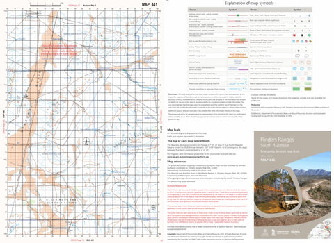 Mapland - Department for Environment and Water Flinders Ranges Map 441 digital map