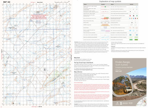 Mapland - Department for Environment and Water Flinders Ranges Map 442 digital map