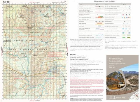 Mapland - Department for Environment and Water Flinders Ranges Map 821 digital map
