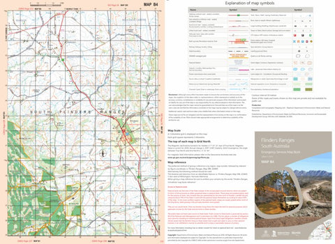 Mapland - Department for Environment and Water Flinders Ranges Map B4 digital map