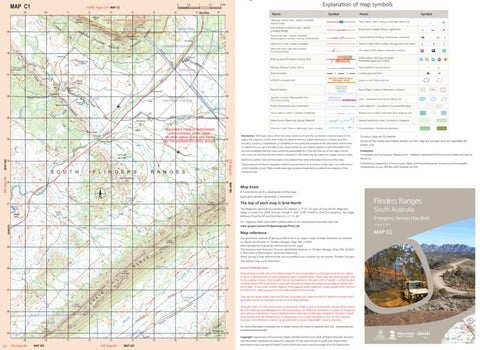 Mapland - Department for Environment and Water Flinders Ranges Map C1 digital map