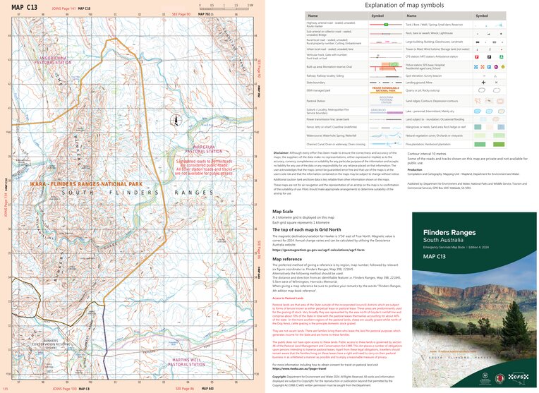 Attractions In Flinders Ranges Map.pdf Flinders Ranges Map C13 by Mapland - Department for Environment and ...