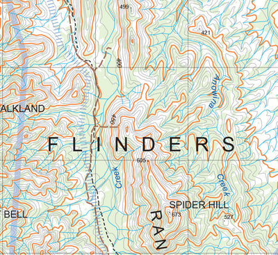 Mapland - Department for Environment and Water Flinders Ranges Map C15 digital map