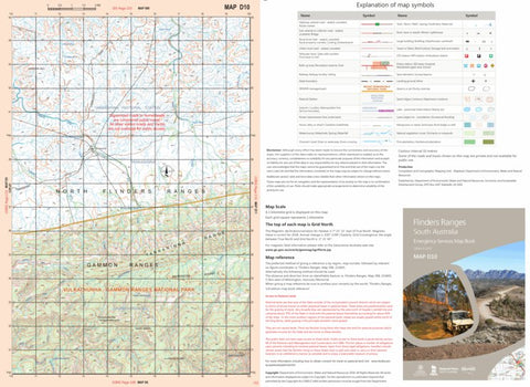 Mapland - Department for Environment and Water Flinders Ranges Map D10 digital map