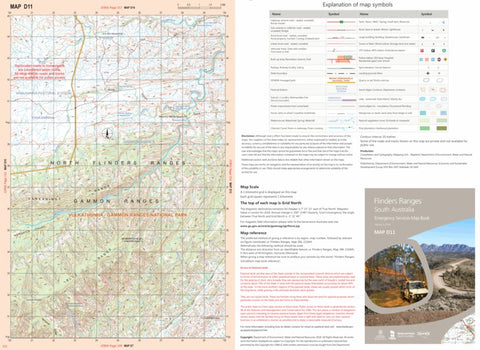 Mapland - Department for Environment and Water Flinders Ranges Map D11 digital map